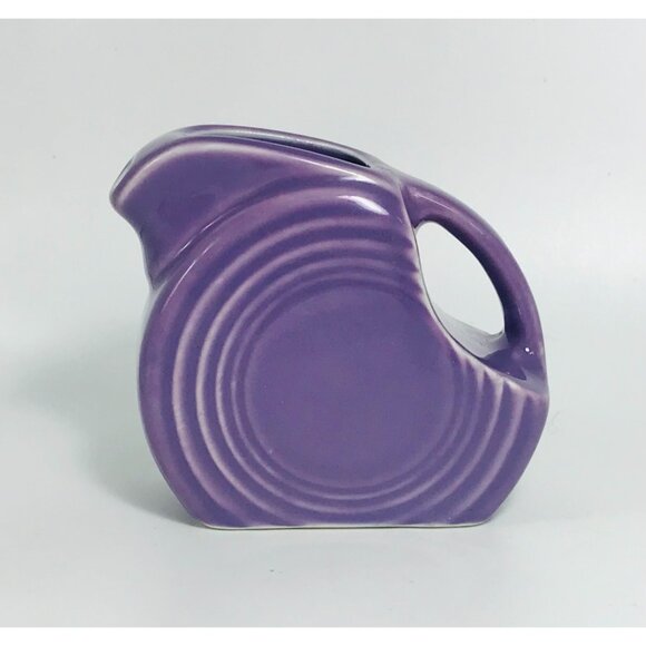Vintage Lilac Fiesta Mini Disc Pitcher HLC 5 Oz Miniature 1990s USA Original - Picture 1 of 9